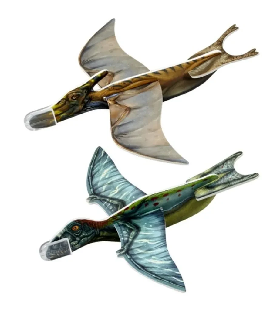 Flugsaurier „T-Rex World“ – Wurfgleiter aus Polystyrol, ca. 18×22 cm