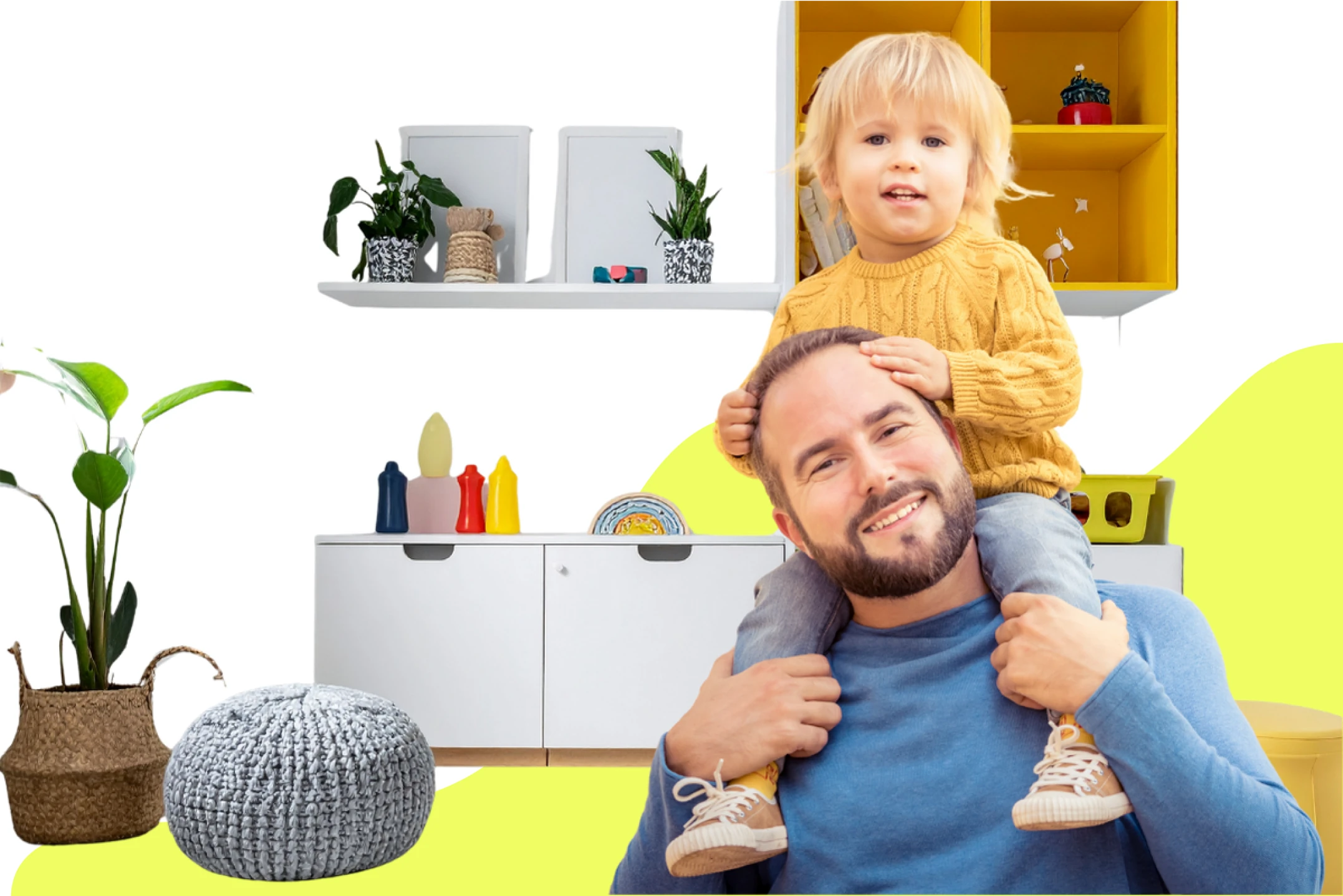 Familie im Raum
